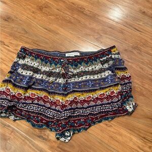 American Eagle Outfitters Multicolor Patterned Women Shorts